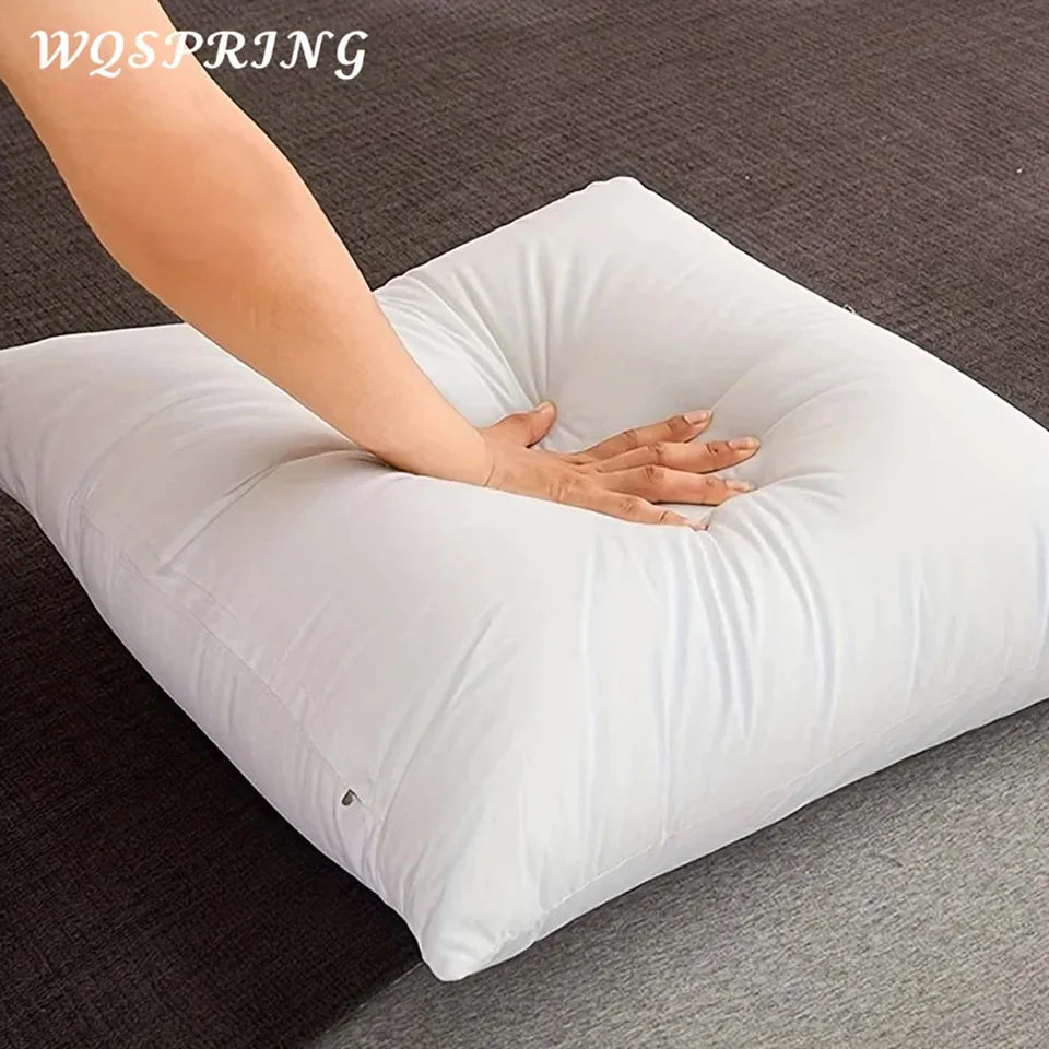 100% Cotton Feather Pillow Core Christmas Cotton Neck Pillow Cojines 45x45 55x55 Hotel Decoration Sofa Bedroom Home Cushi