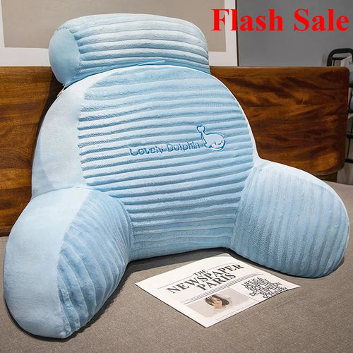 2025 new Flash Sale fluffy striped cartoon waist sofa throw pillow cushion bed reading bed waist pad