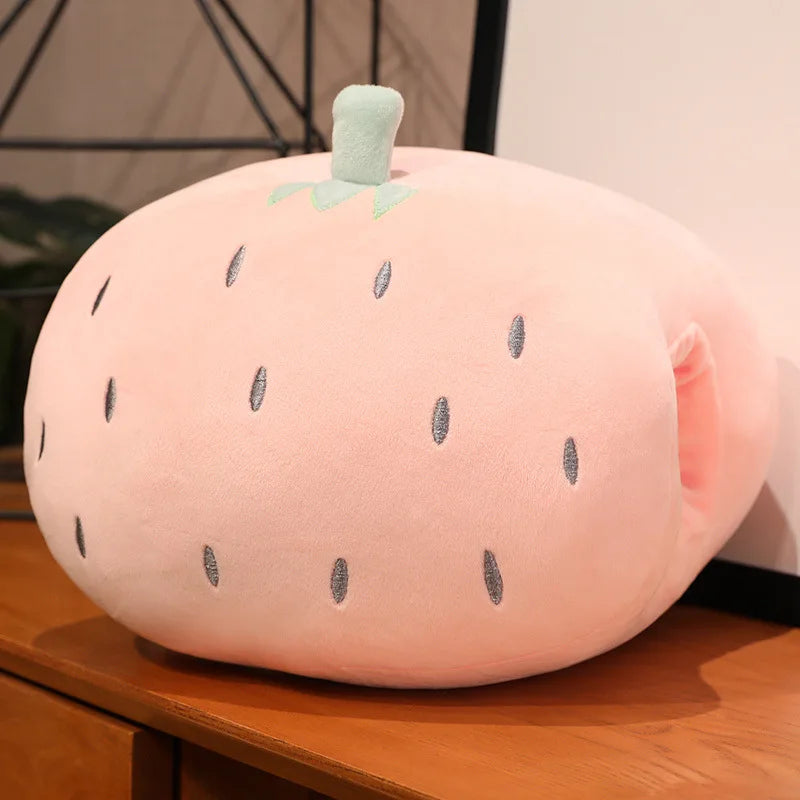 Winter Hand Warmer Throw Pillow Can Be Inserted To Warm Hands Cover Cushions Waist Rest Cute Soft and Comfortable Nap Pillow