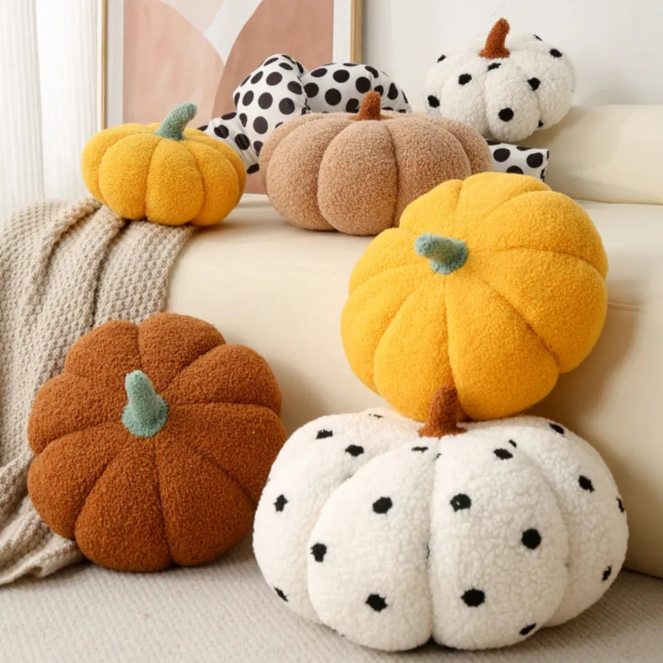 Nordic Home Online Celebrity Pumpkin Sofa Pillow Pillow Cute Plush Bedroom Office Seat Pillow Window Gift Pillow