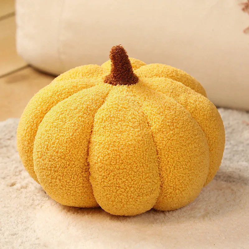 Plush Seat Cushion Cute Pumpkin Throw Pillow Super Soft Cushion Waist Sofa  Window Pillow Halloween Pumpkin Ornament 15-35cm