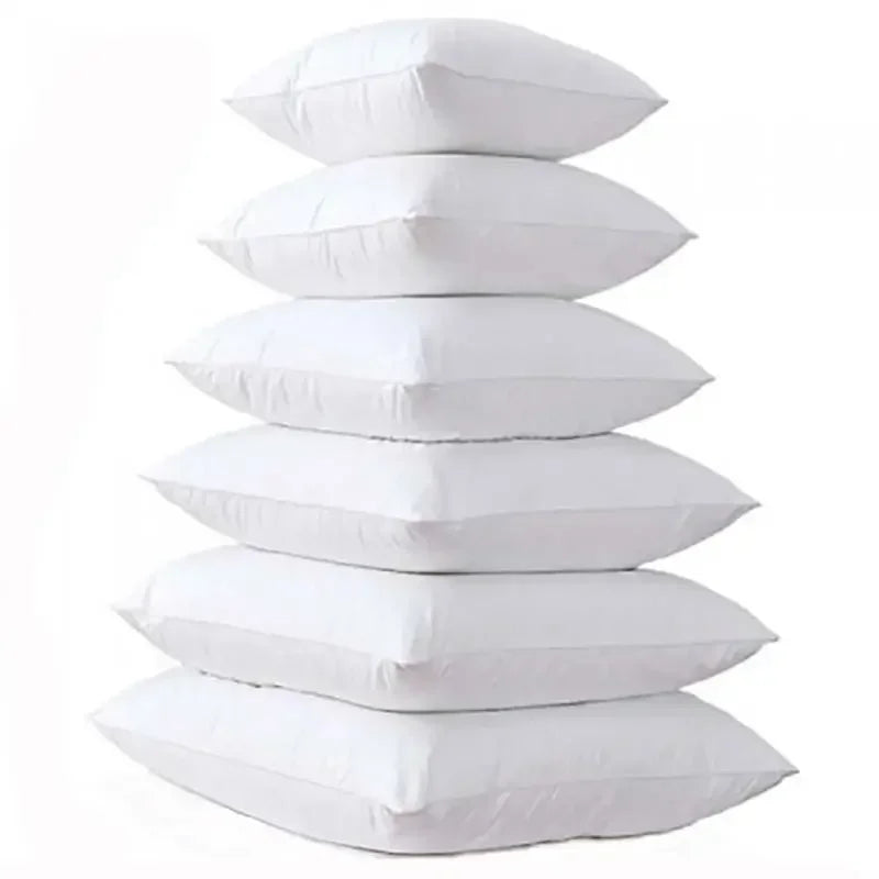 100% Cotton Feather Pillow Core Christmas Cotton Neck Pillow Cojines 45x45 55x55 Hotel Decoration Sofa Bedroom Home Cushi