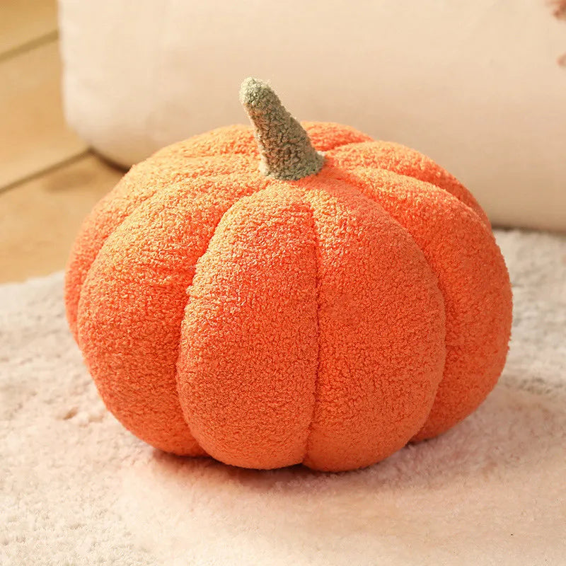 Plush Seat Cushion Cute Pumpkin Throw Pillow Super Soft Cushion Waist Sofa  Window Pillow Halloween Pumpkin Ornament 15-35cm