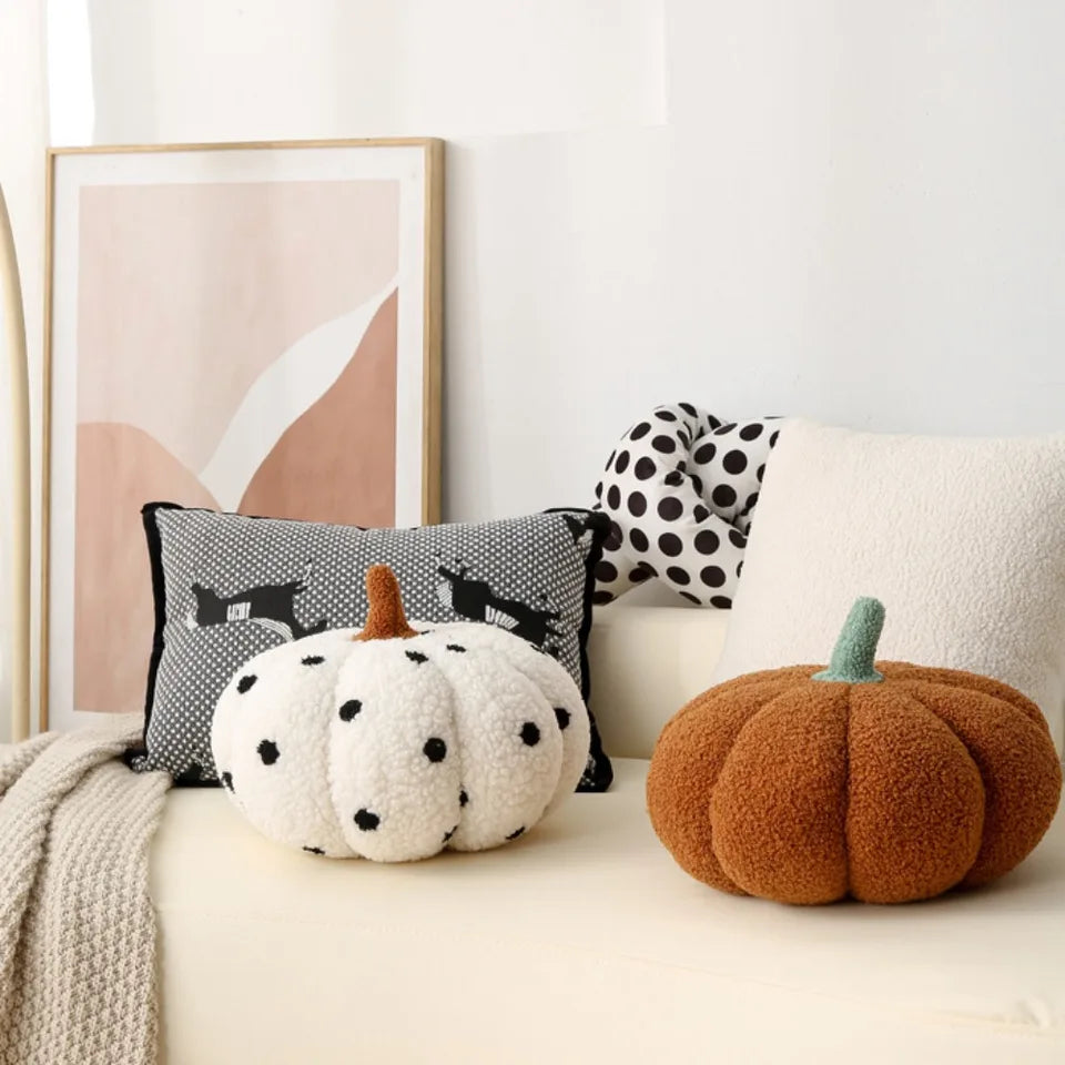 Nordic Home Online Celebrity Pumpkin Sofa Pillow Pillow Cute Plush Bedroom Office Seat Pillow Window Gift Pillow