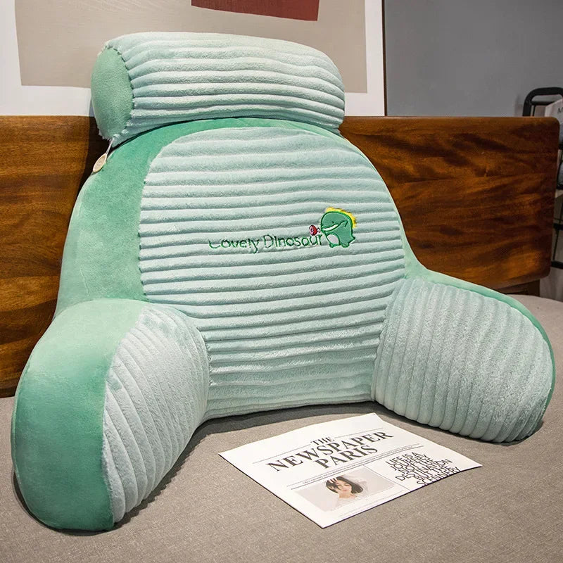 2025 new Flash Sale fluffy striped cartoon waist sofa throw pillow cushion bed reading bed waist pad