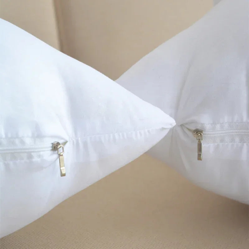 4 or 2 pcs Set Cushion Core Comfort Bedding 18x18 Inch Throw Pillow White Soft Decorative Pillows for Sofa Bed Couch Wholesale