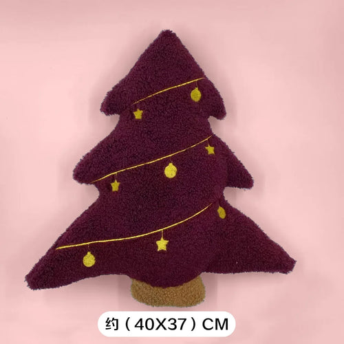 2025 New Home Decor Christmas Tree Pillow Festive Holiday Throw Cushion Soft Xmas Plush Sofa Bed Decorations Kids Cute Gifts