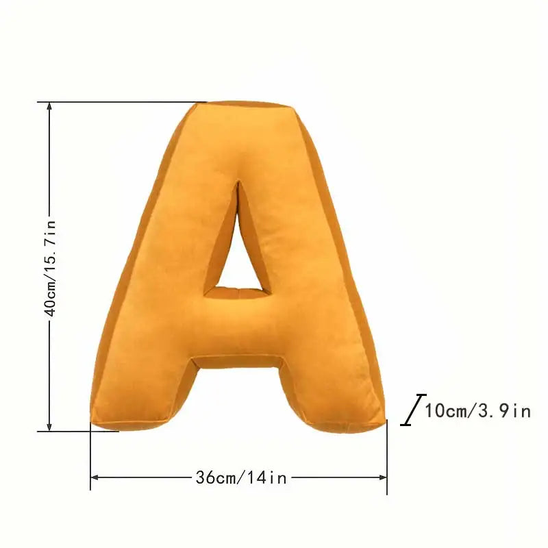 26 Letters Throw Pillow Hand Crafted Children Party Gift Backrest Toys Bedroom Background Decor Photography Prop Baby Shower