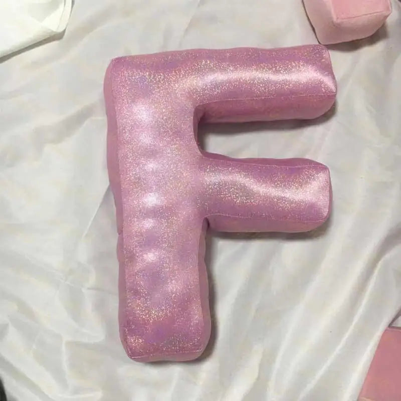 Velvet Letters Throw Pillow Alphabet Pillow Custom Letter Cushion Kid Party Gift Backrest Toy Nursery Prop Baby Home Decor