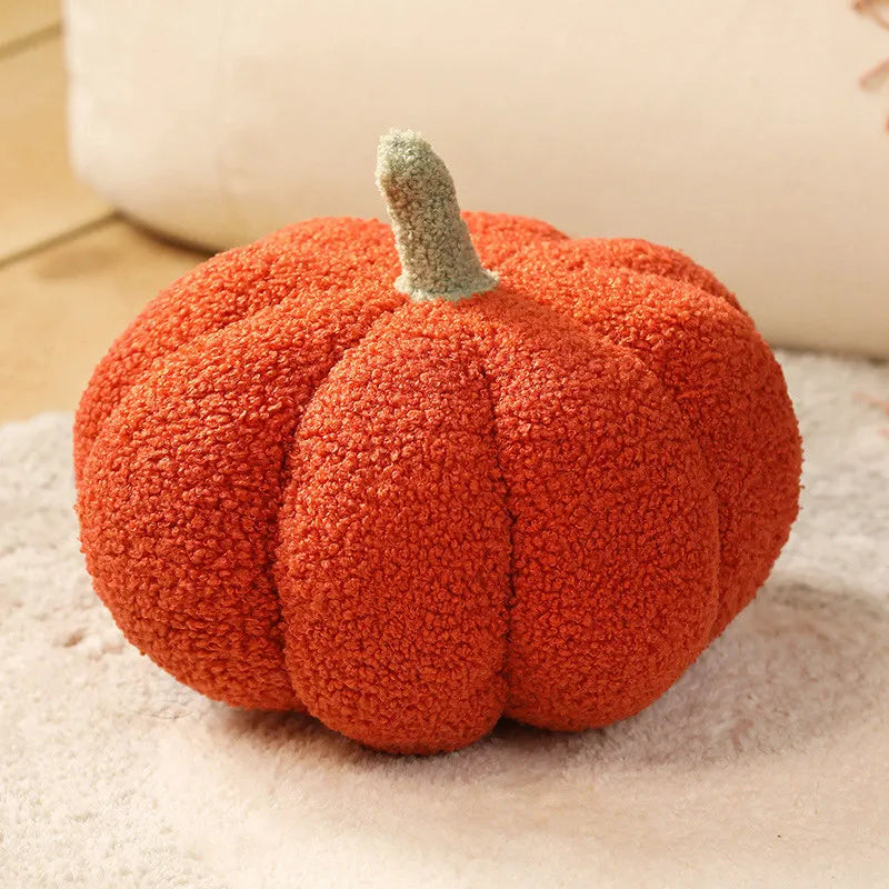 Plush Seat Cushion Cute Pumpkin Throw Pillow Super Soft Cushion Waist Sofa  Window Pillow Halloween Pumpkin Ornament 15-35cm